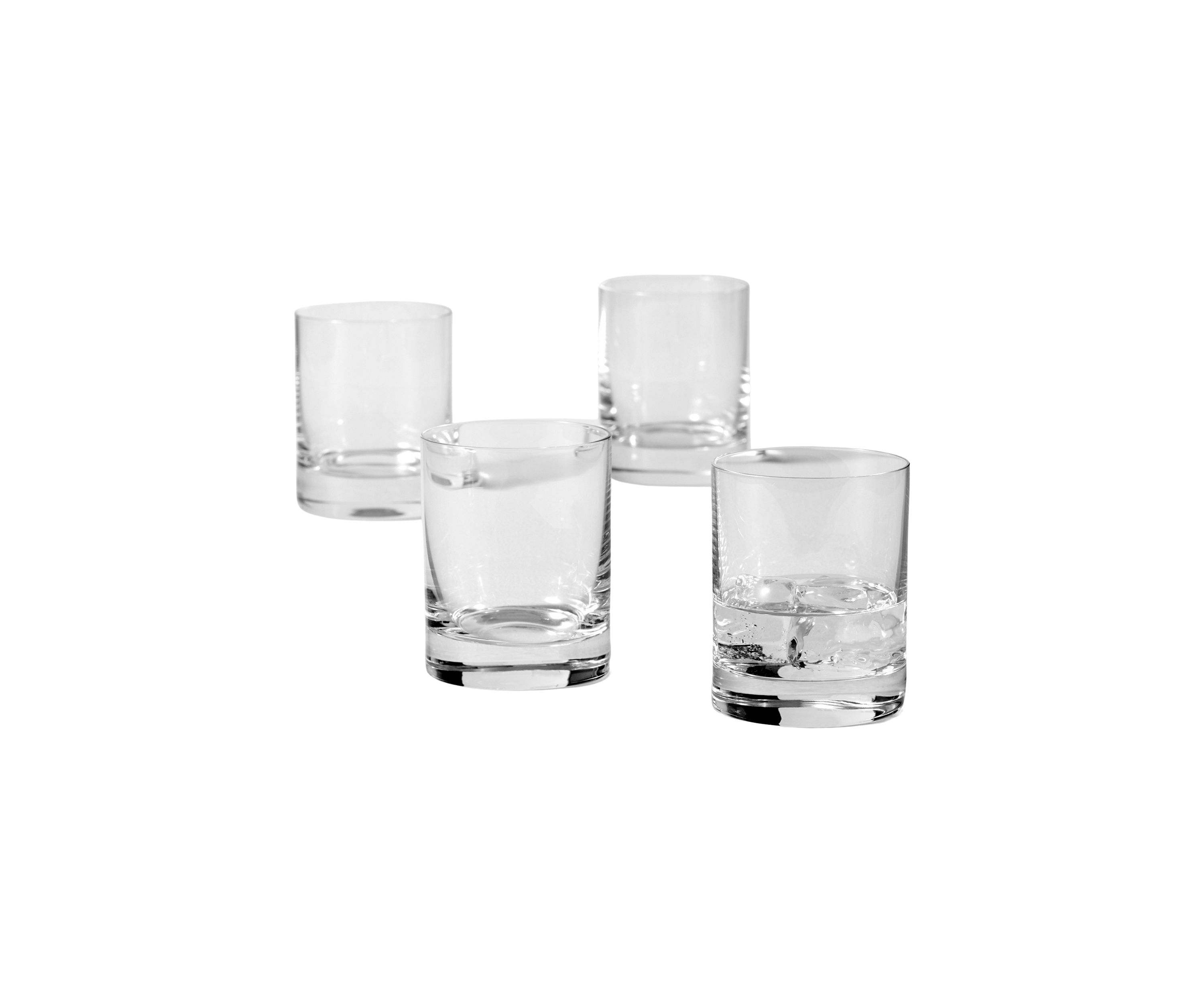 Tuscany Classics 4-Piece Cylinder Double Old Fashioned Glass Set