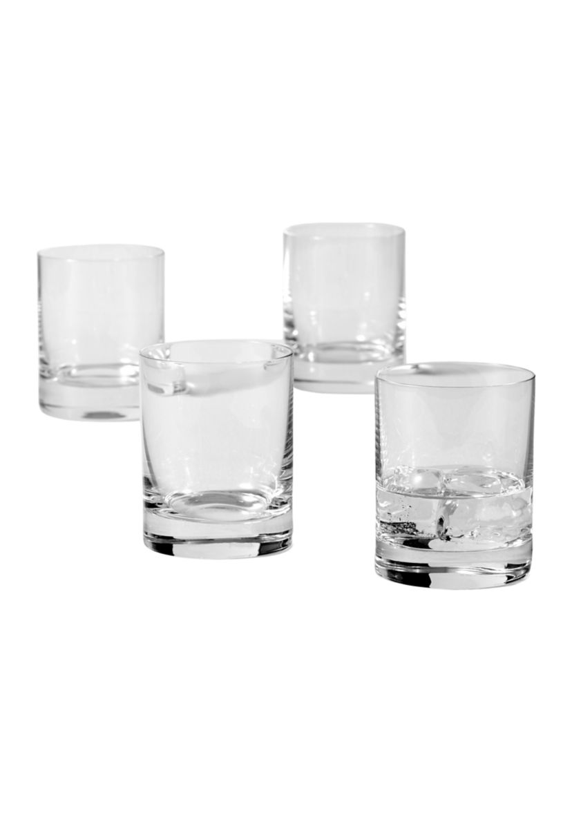 Tuscany Classics 4-Piece Cylinder Double Old Fashioned Glass Set