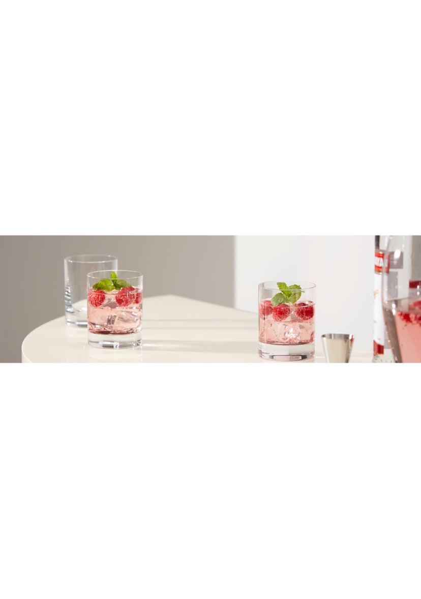 Tuscany Classics 4-Piece Cylinder Double Old Fashioned Glass Set