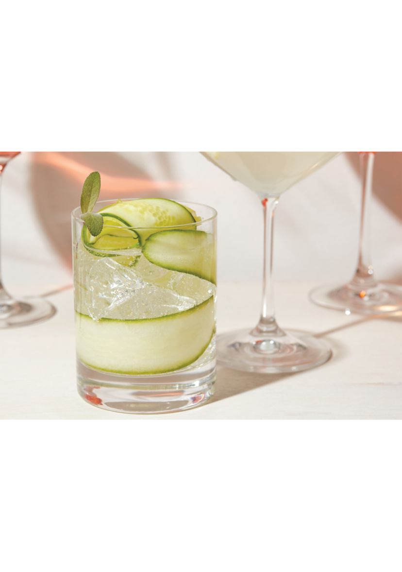 Tuscany Classics 4-Piece Cylinder Double Old Fashioned Glass Set