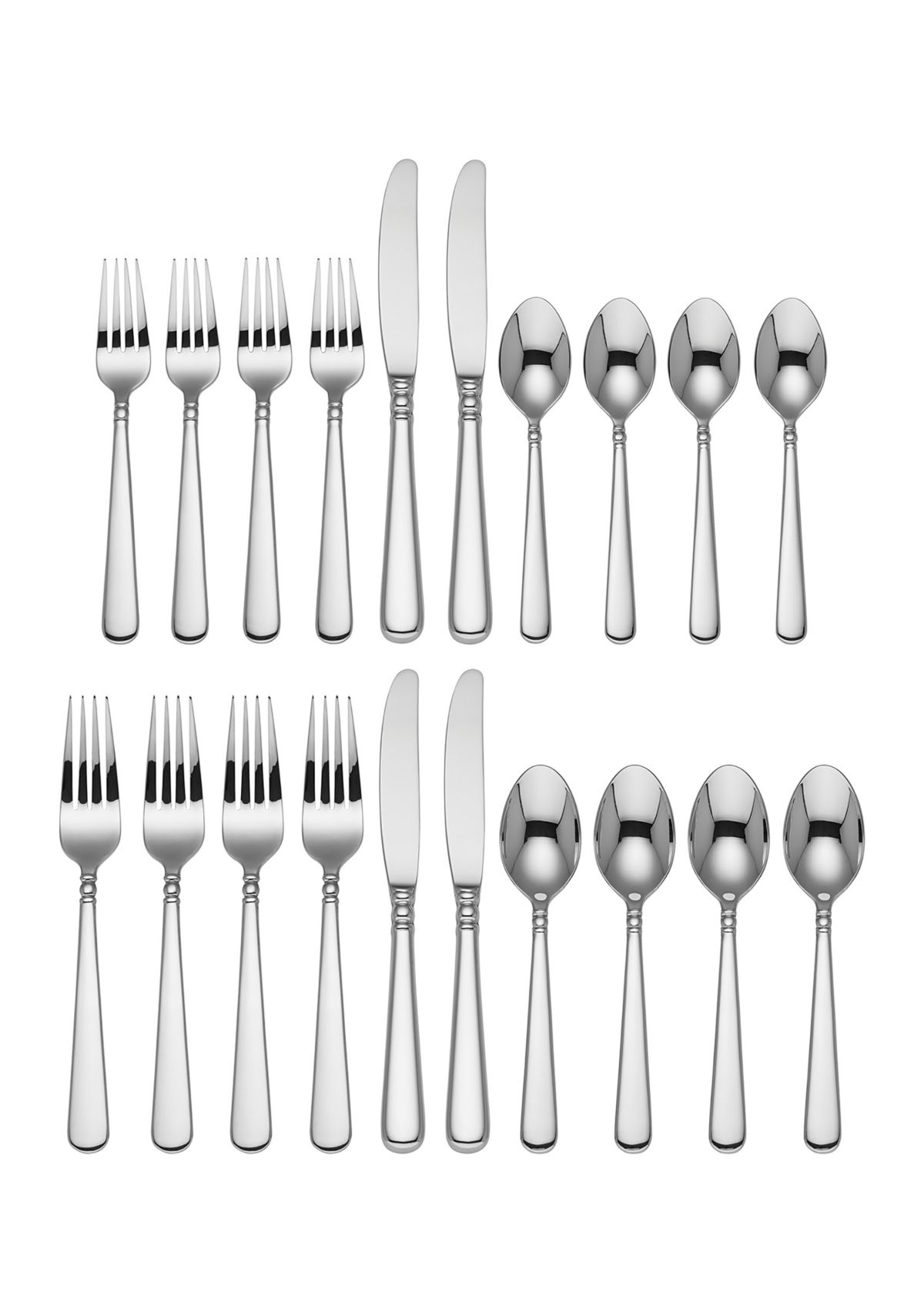 Pearl Platinum 20-Piece Flatware Set