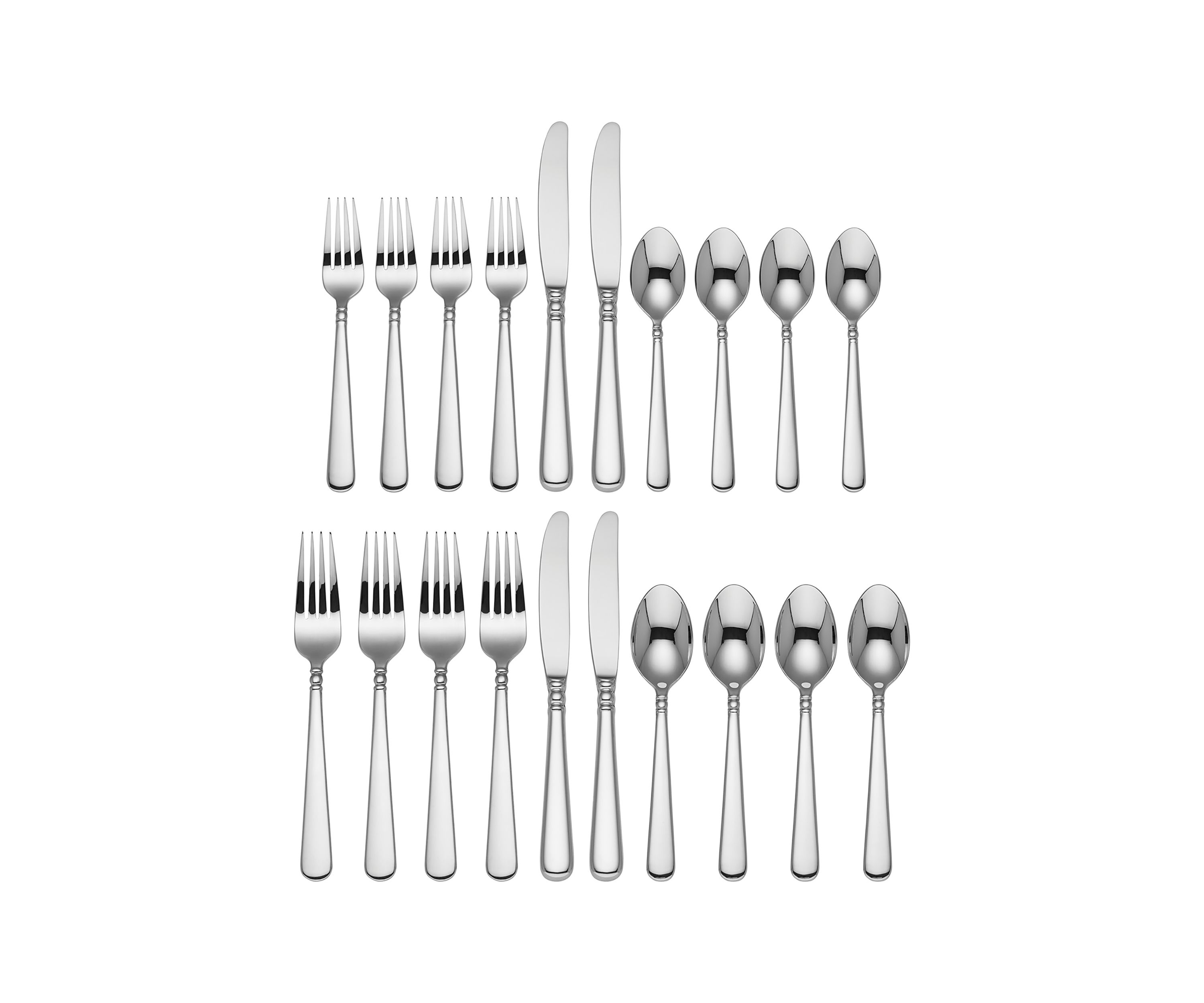 Pearl Platinum 20-Piece Flatware Set