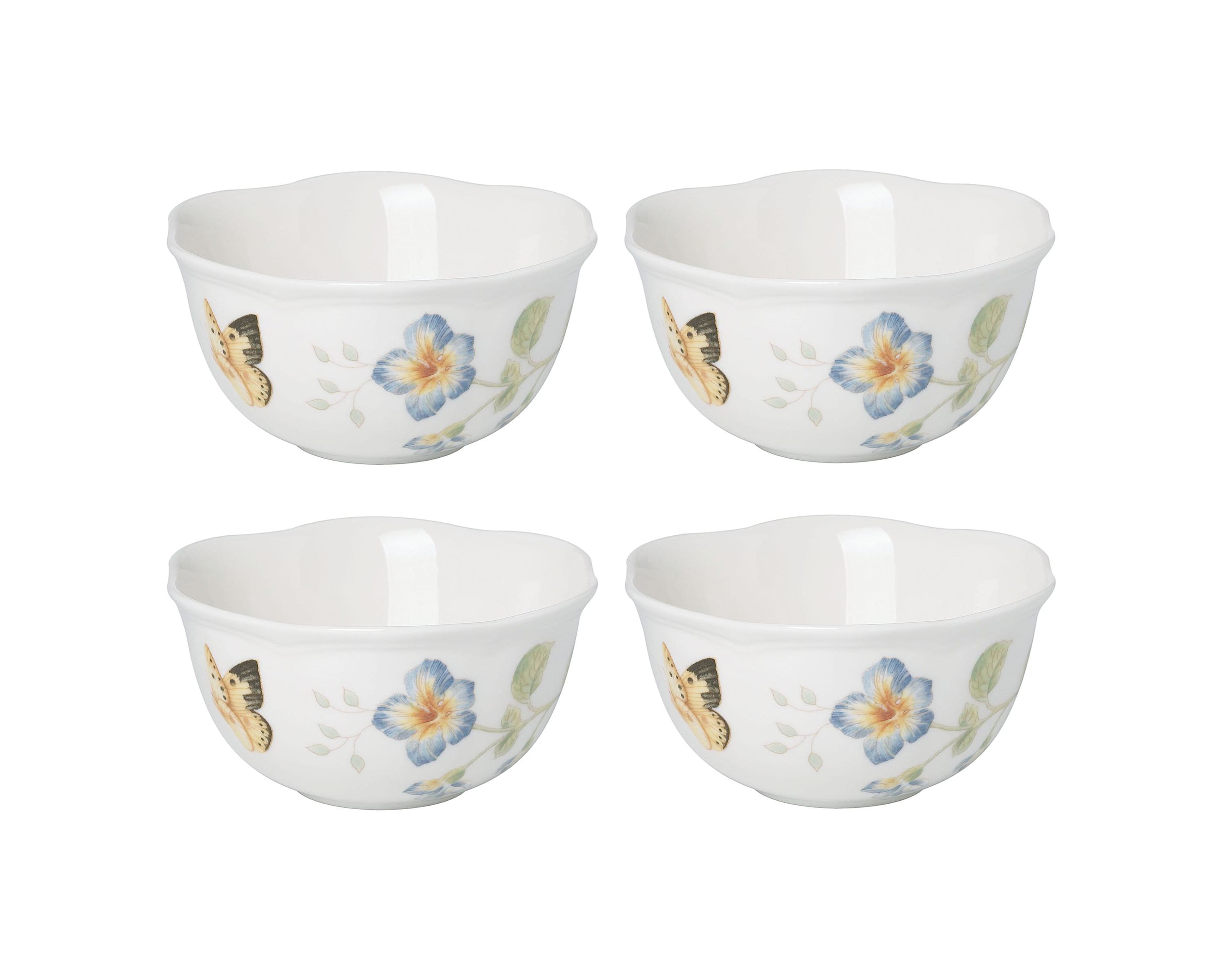 Butterfly Meadow 4-Piece Dessert Bowl Set
