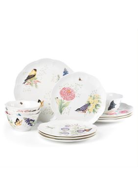 Lenox Butterfly Meadow Flutter 12-Piece Dinnerware Set