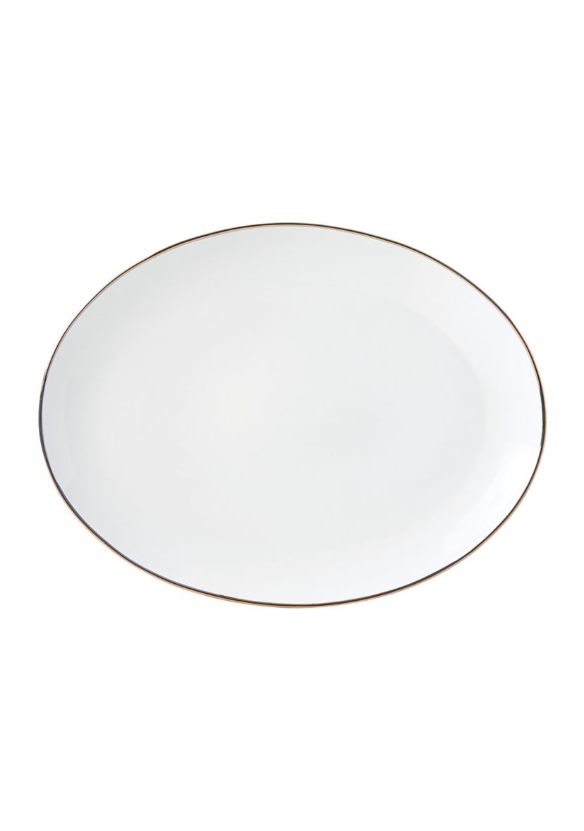 Trianna White 14.5 Inch Serving Platter