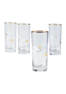 Lenox 849606 Holiday 4-Piece Iced Beverage Glass Set: Highball  Glasses