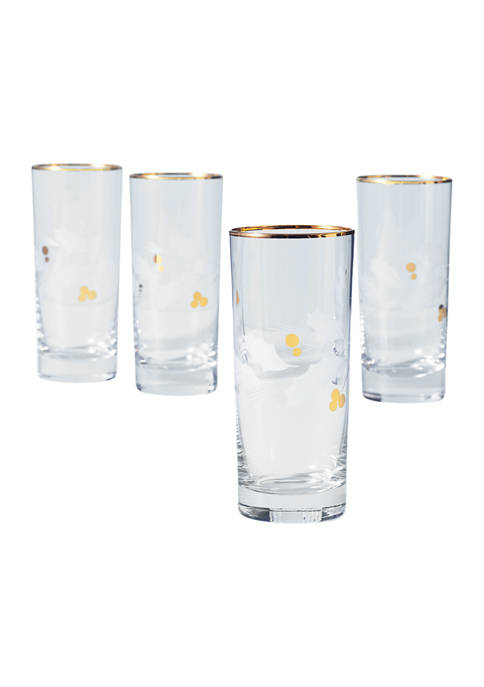 Lenox® Holiday Gold 4-Piece Highball Glass Set