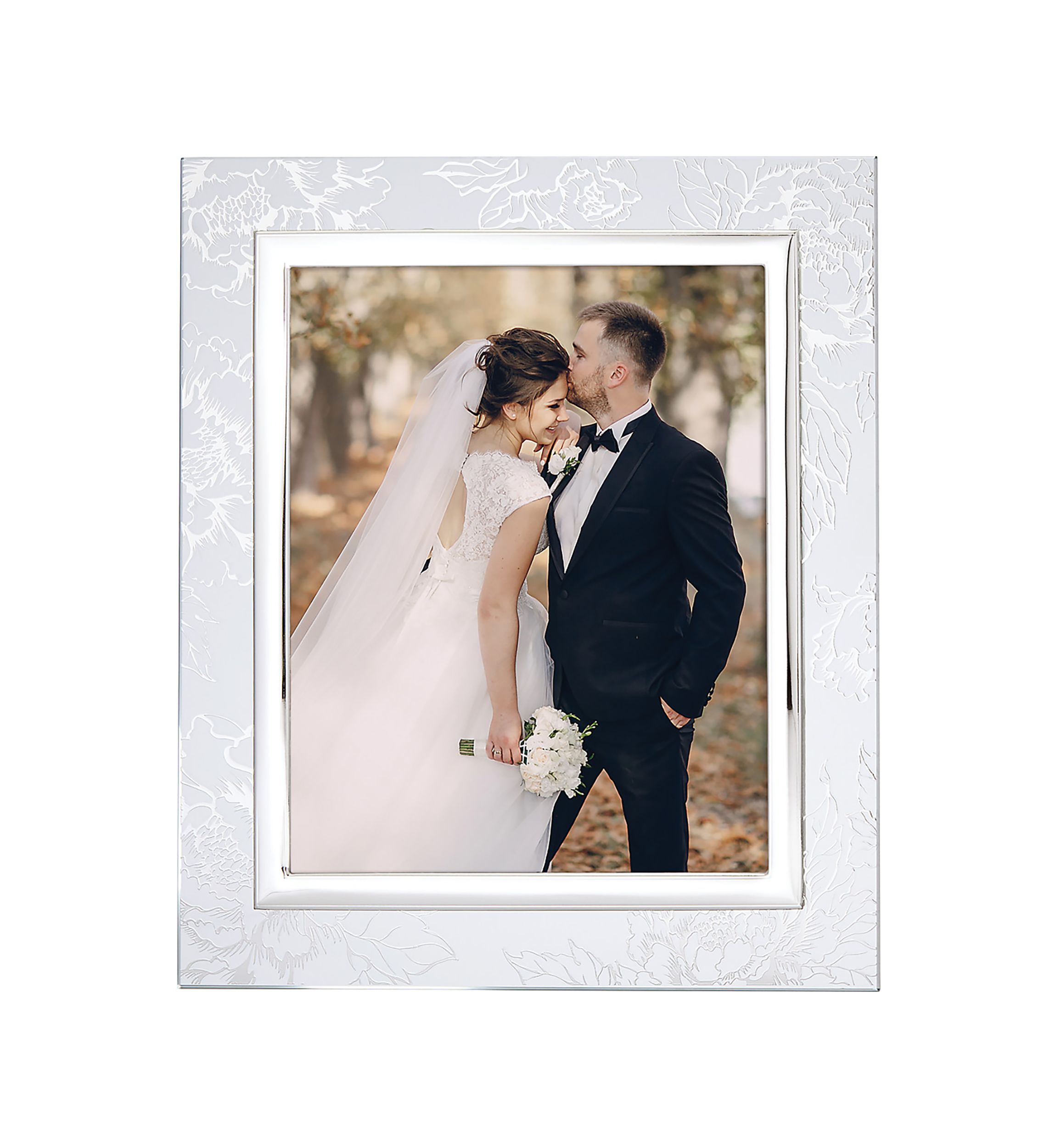 Silver Peony 8 x 10 Frame