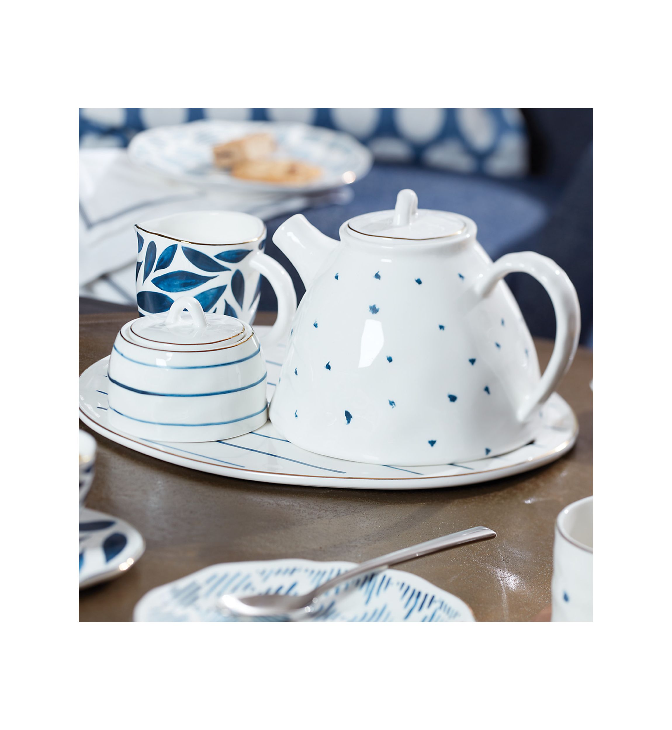 Blue Bay 2-Piece Creamer & Sugar Bowl Set