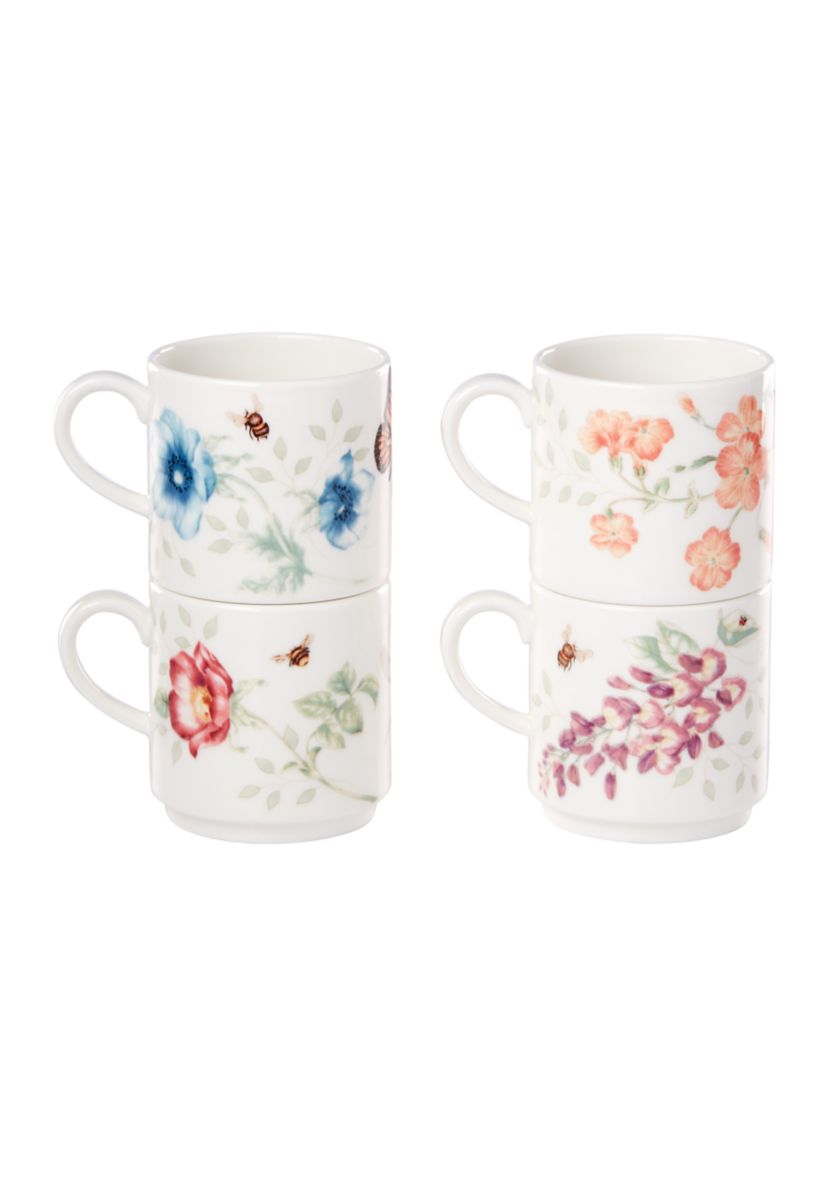 Butterfly Meadow Set of 4 Stacking Mugs