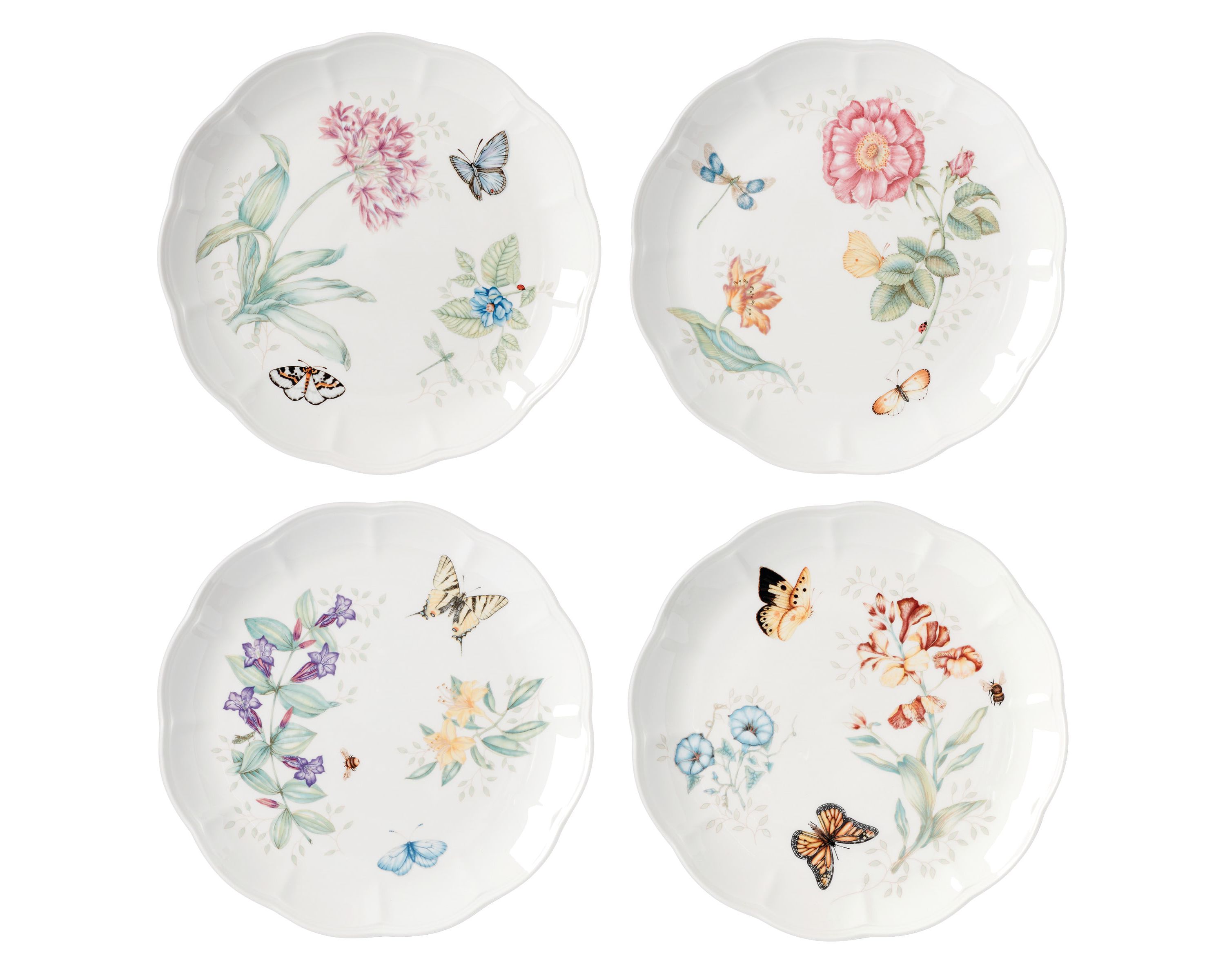 Butterfly Meadow 4-Piece Dinner Plate Set