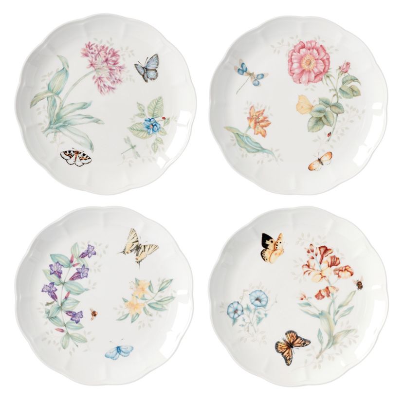 Butterfly Meadow 4-Piece Dinner Plate Set
