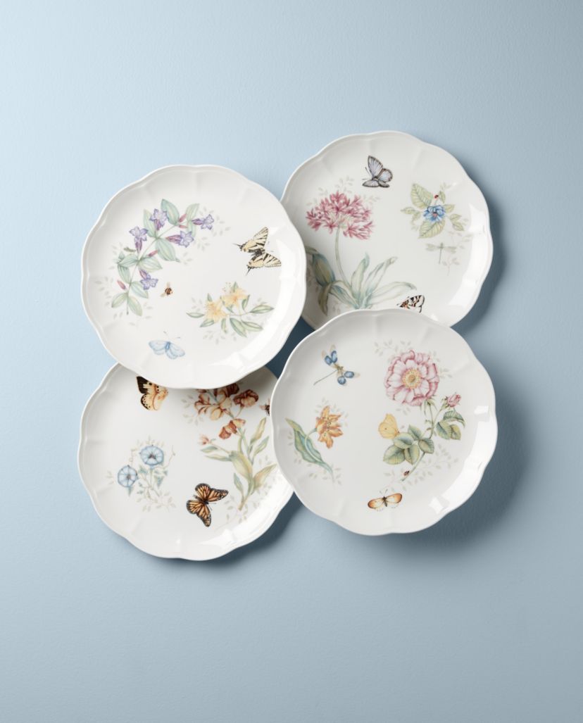 Butterfly Meadow 4-Piece Dinner Plate Set