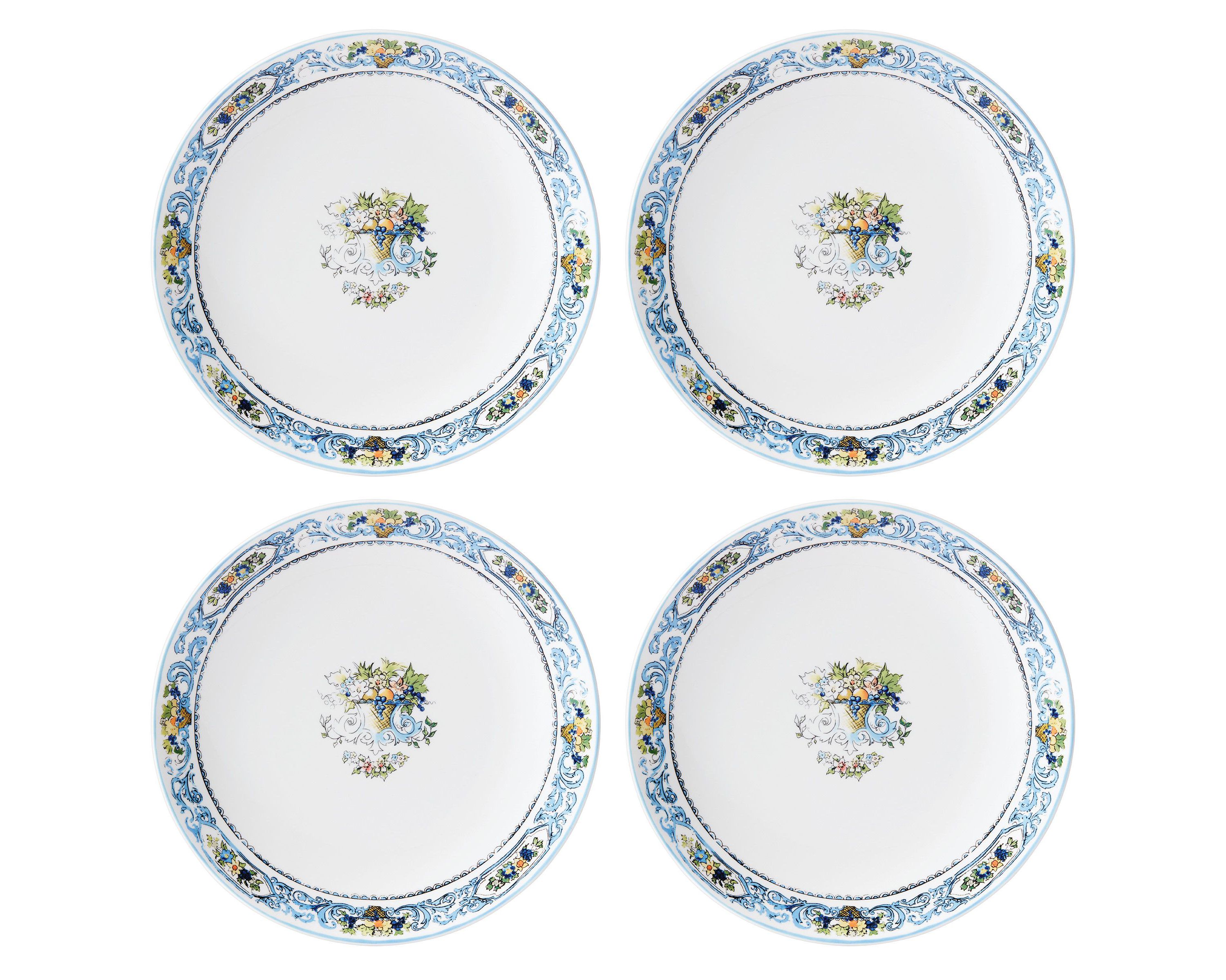 Autumn Studio 4-Piece Dinner Plate Set