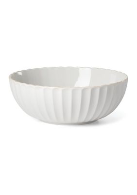 French Perle Scallop Serving Bowl