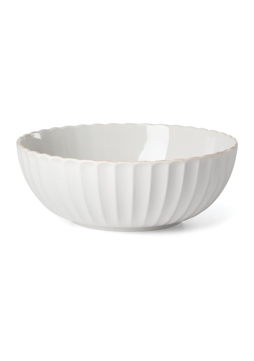 French Perle Scallop Serving Bowl
