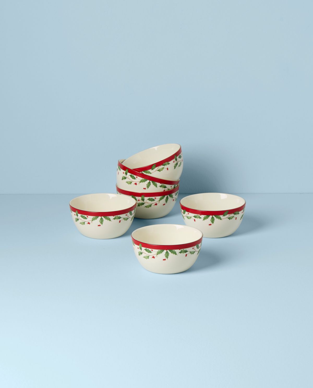 Holiday 6-Piece Dessert Bowl Set