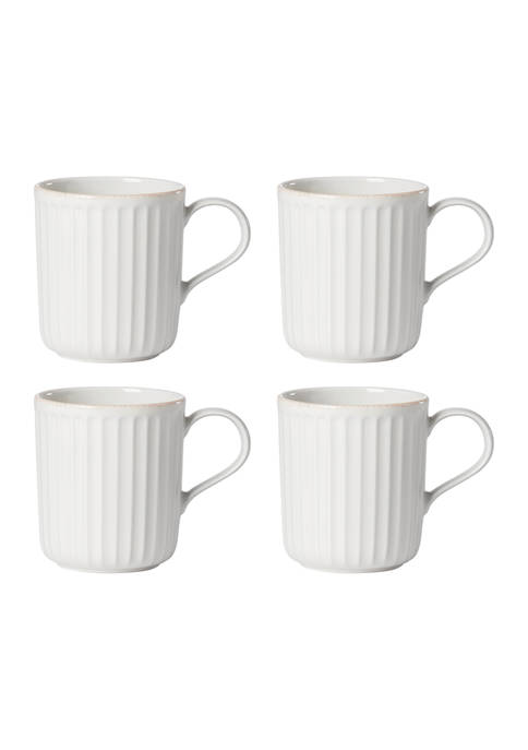 Lenox® French Perle Scallop Set of 4 Mugs
