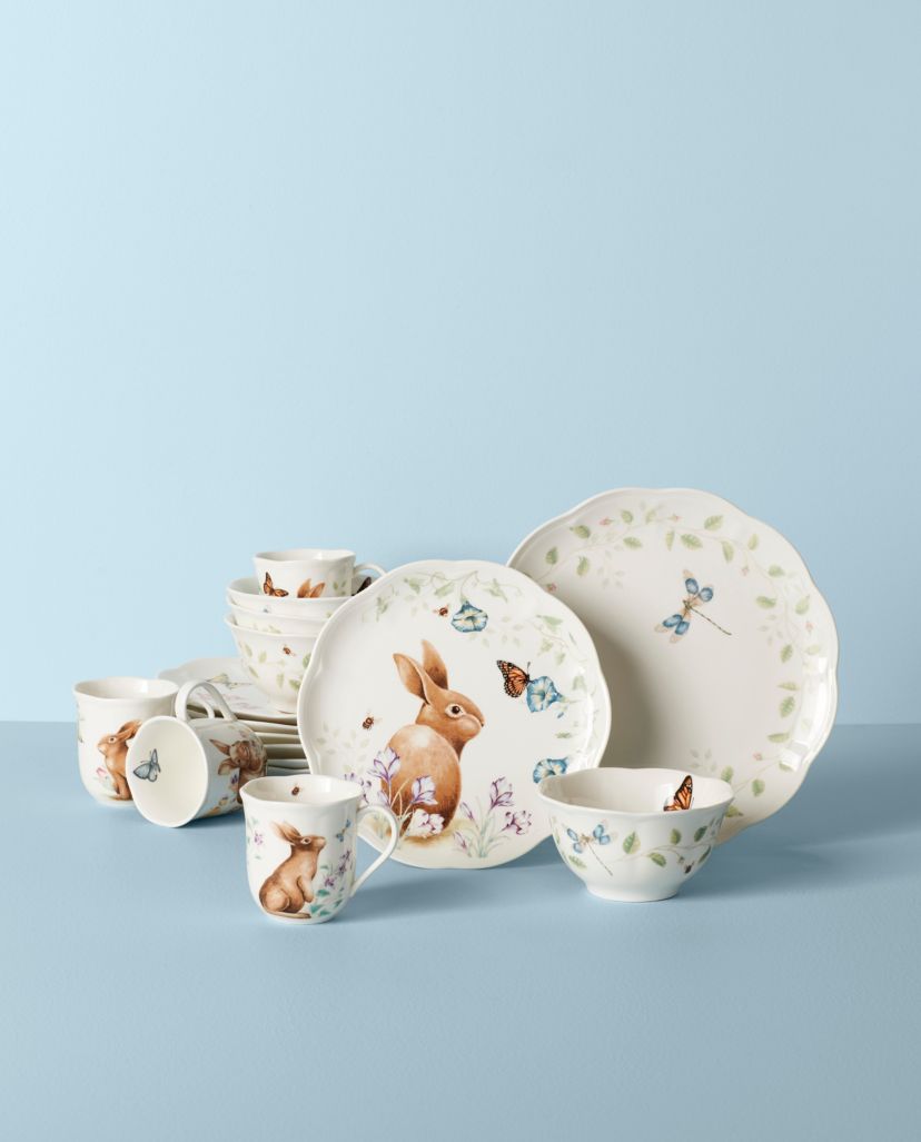 Butterfly Meadow Bunny 16-Piece Set