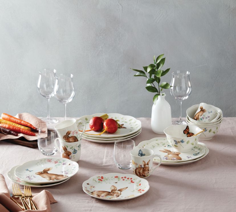 Butterfly Meadow Bunny 16-Piece Set