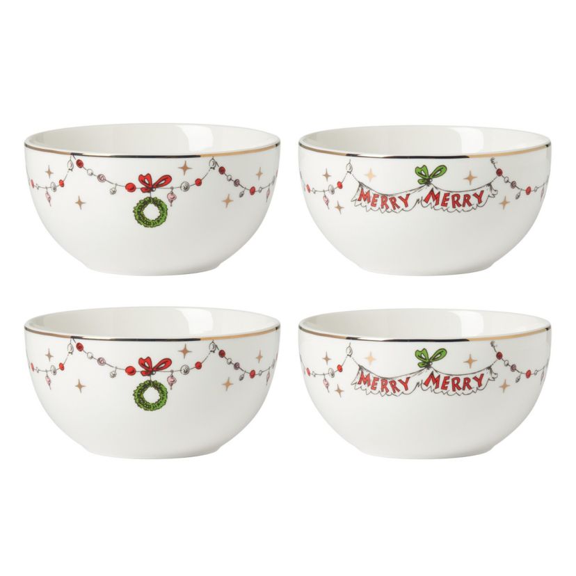 Merry Grinchmas Assorted All-Purpose Bowls, Set of 4