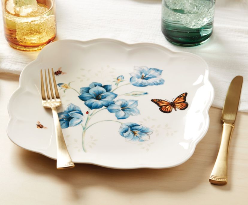 Butterfly Meadow Square 4-Piece Dinner Plates