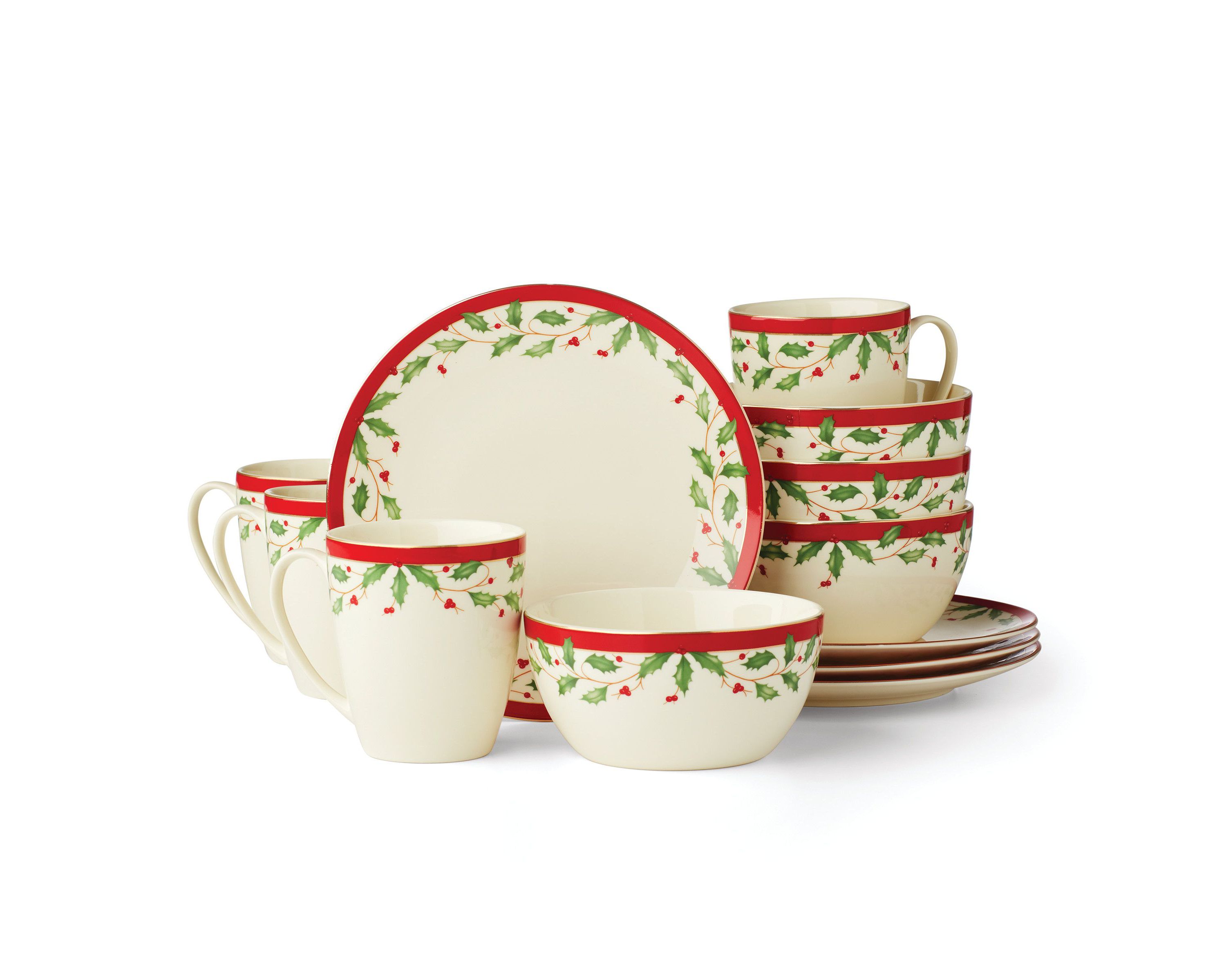 Holiday 12-Piece Dessert Set