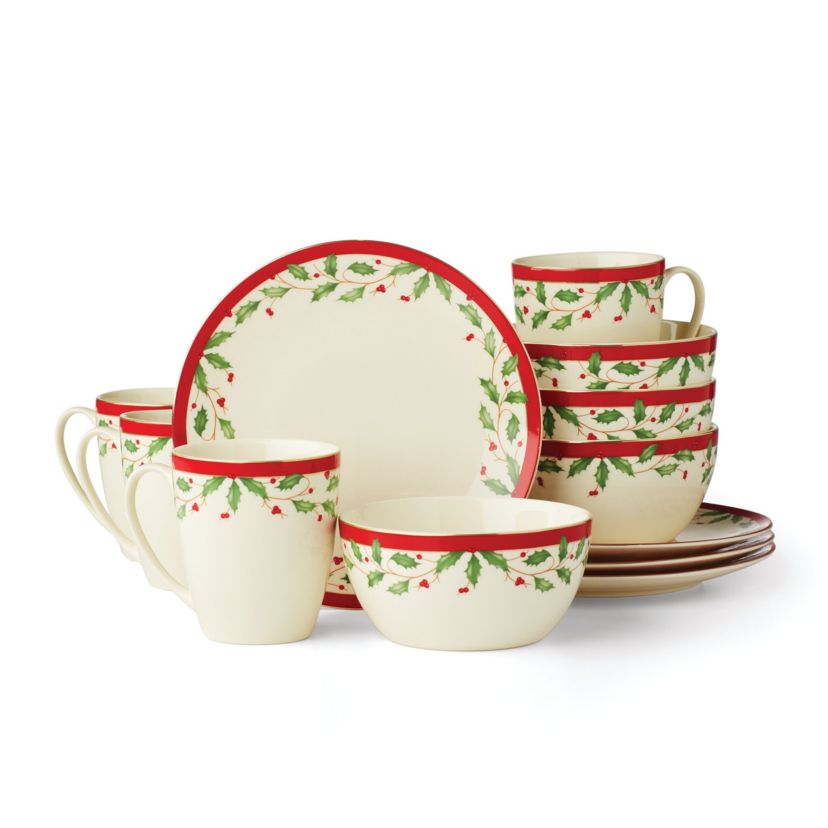 Holiday 12-Piece Dessert Set