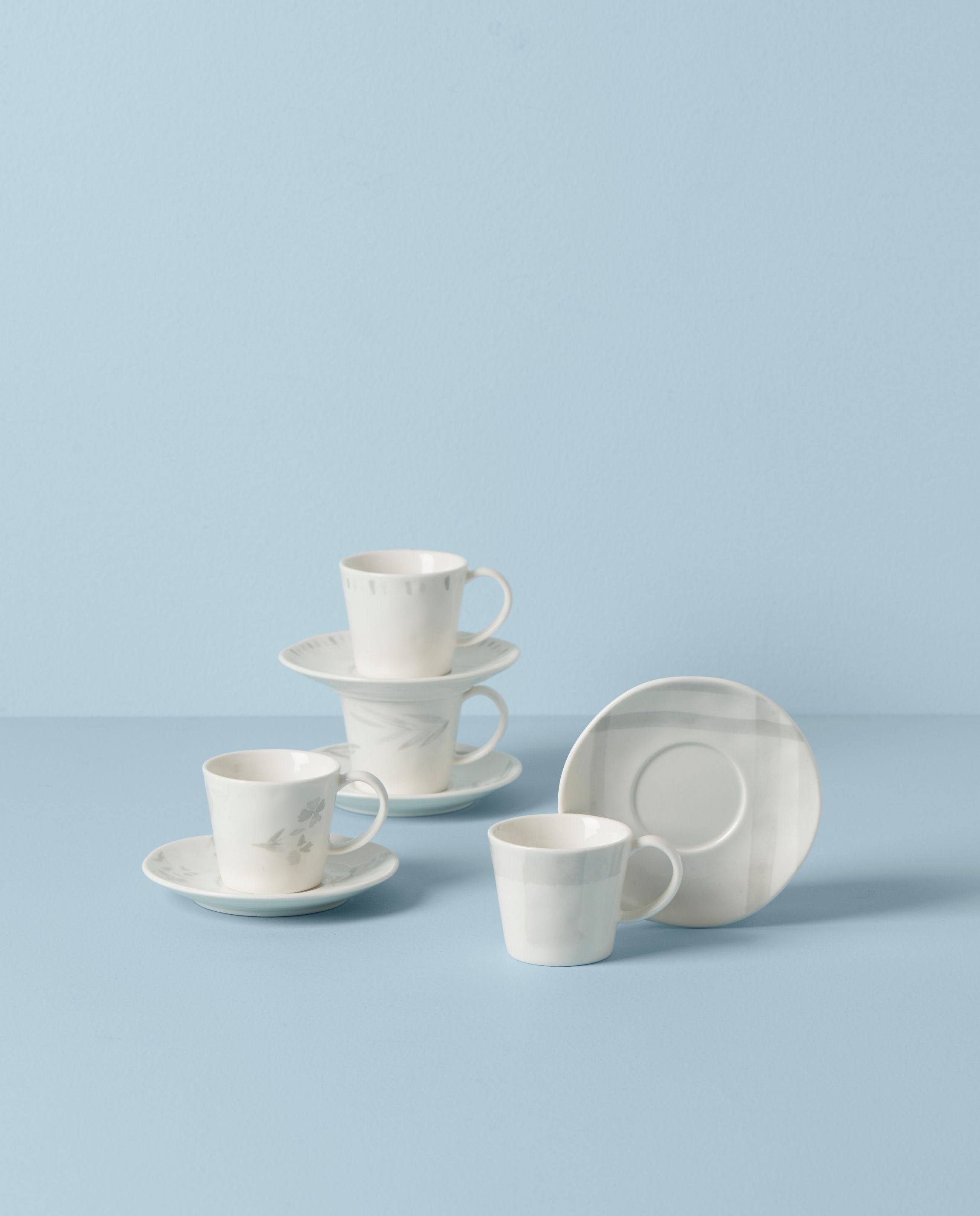 Oyster Bay 8-Piece Espresso Cup & Saucer Set
