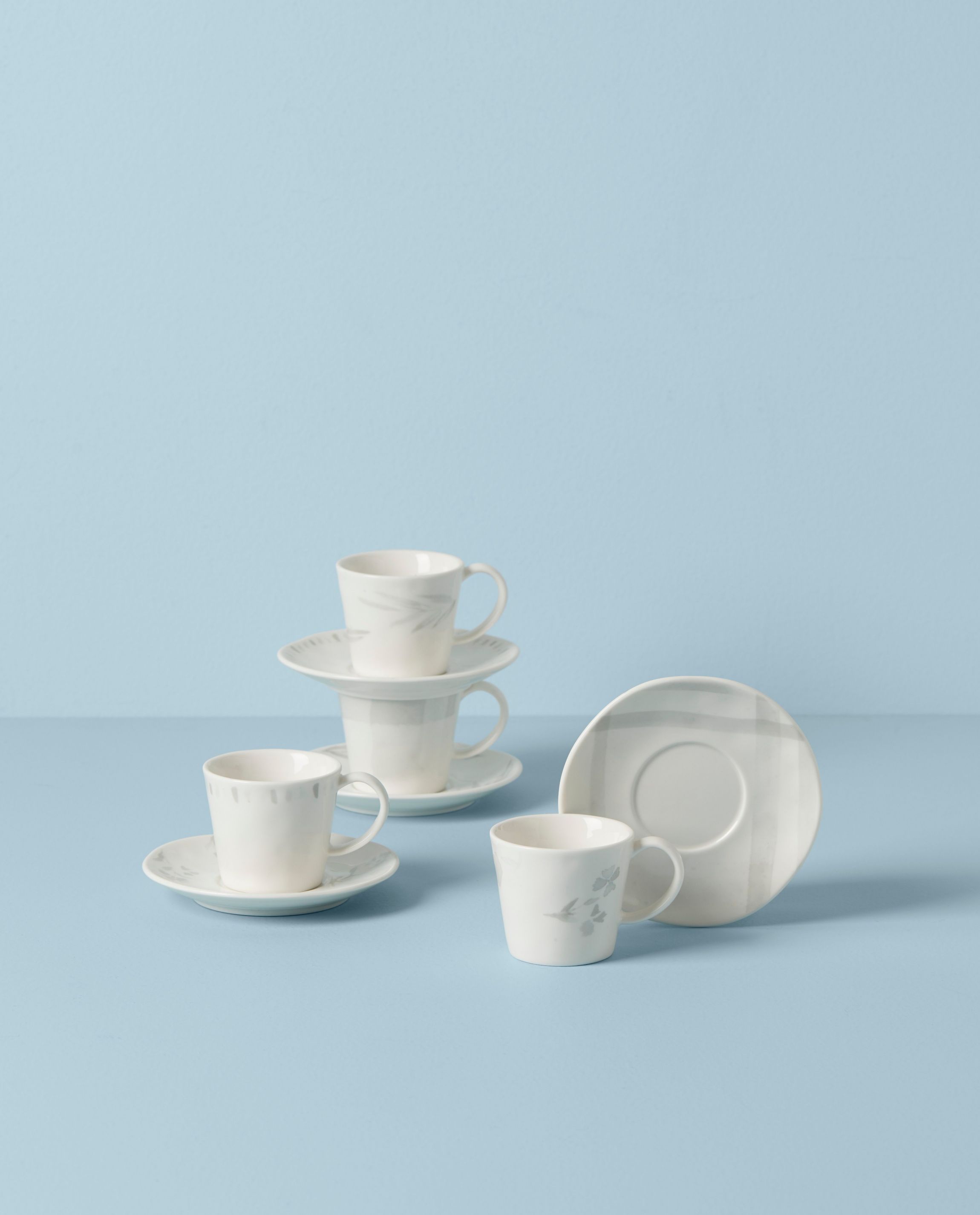 Oyster Bay 8-Piece Espresso Cup & Saucer Set