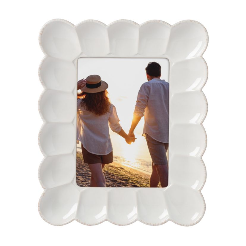French Perle Scallop 5x7 Frame