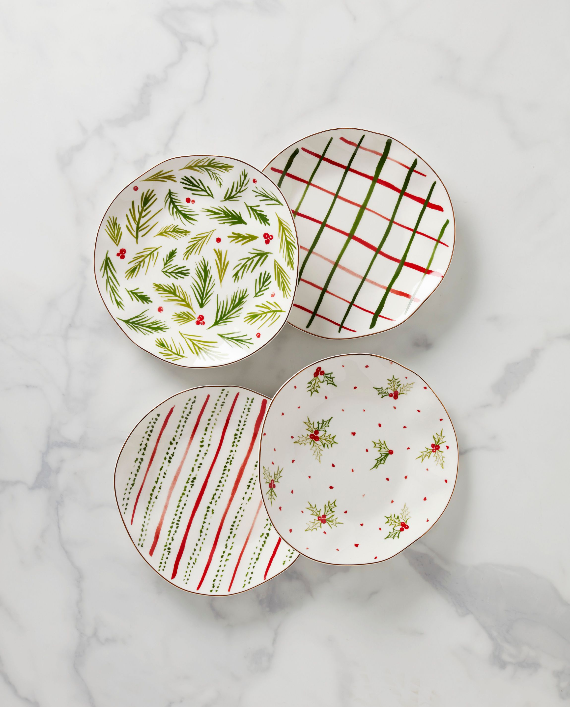 Bayberry Dessert Plates, Set of 4