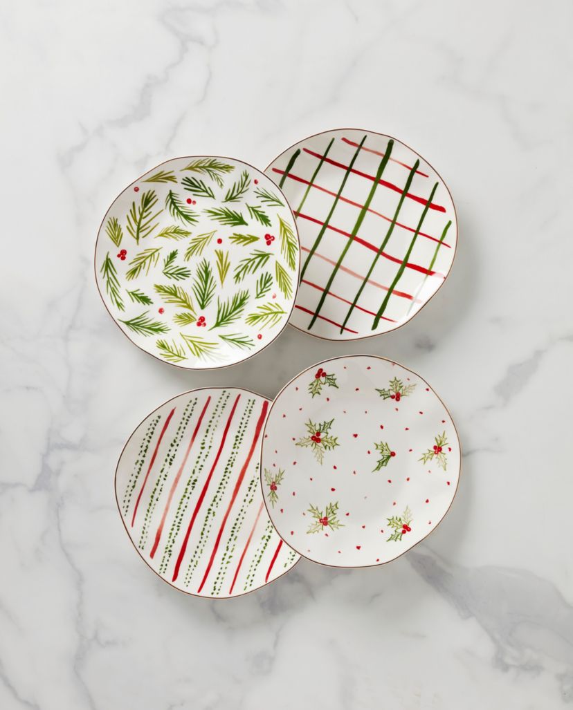 Bayberry Dessert Plates, Set of 4