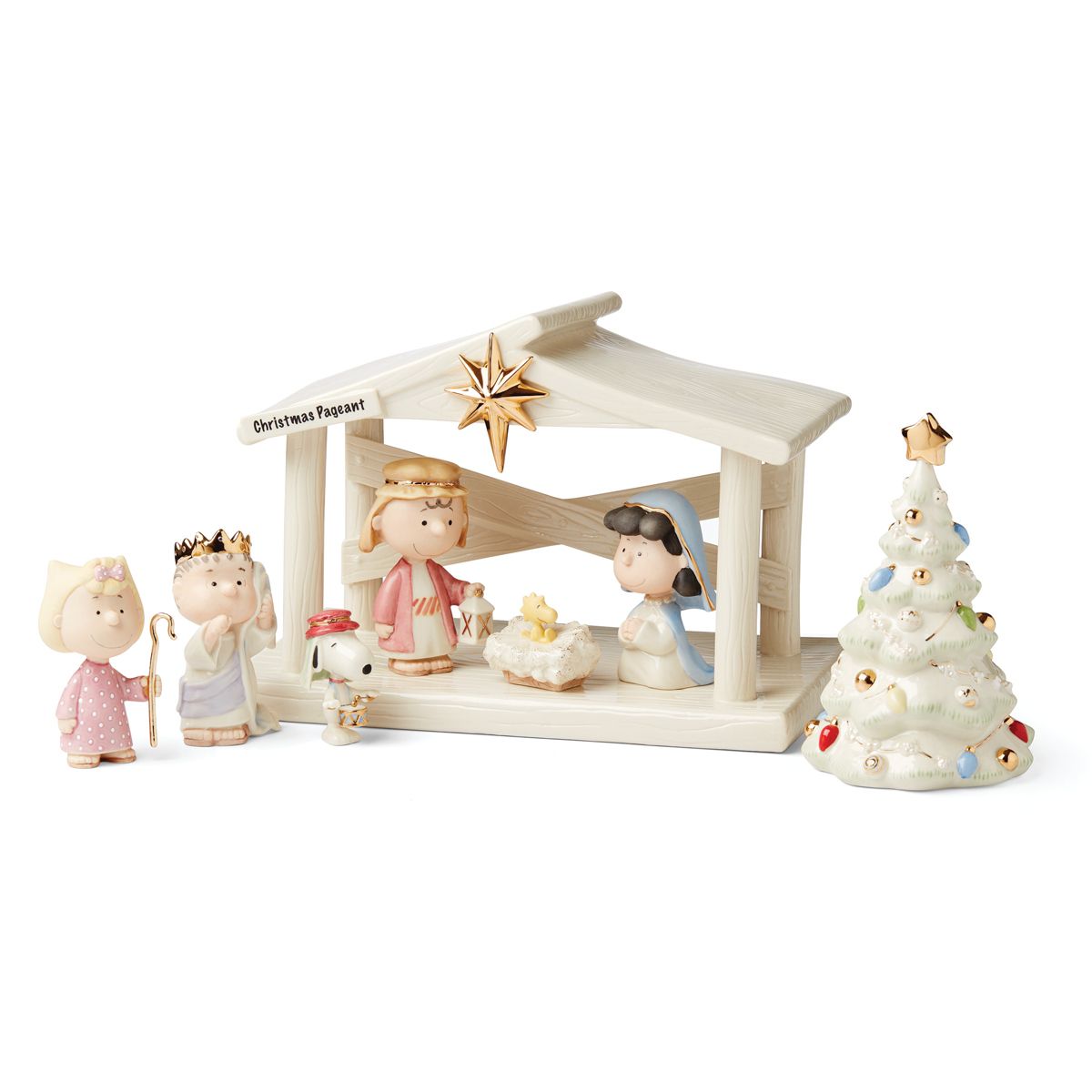 Peanuts The Christmas Pageant & Creche 8-Piece Set
