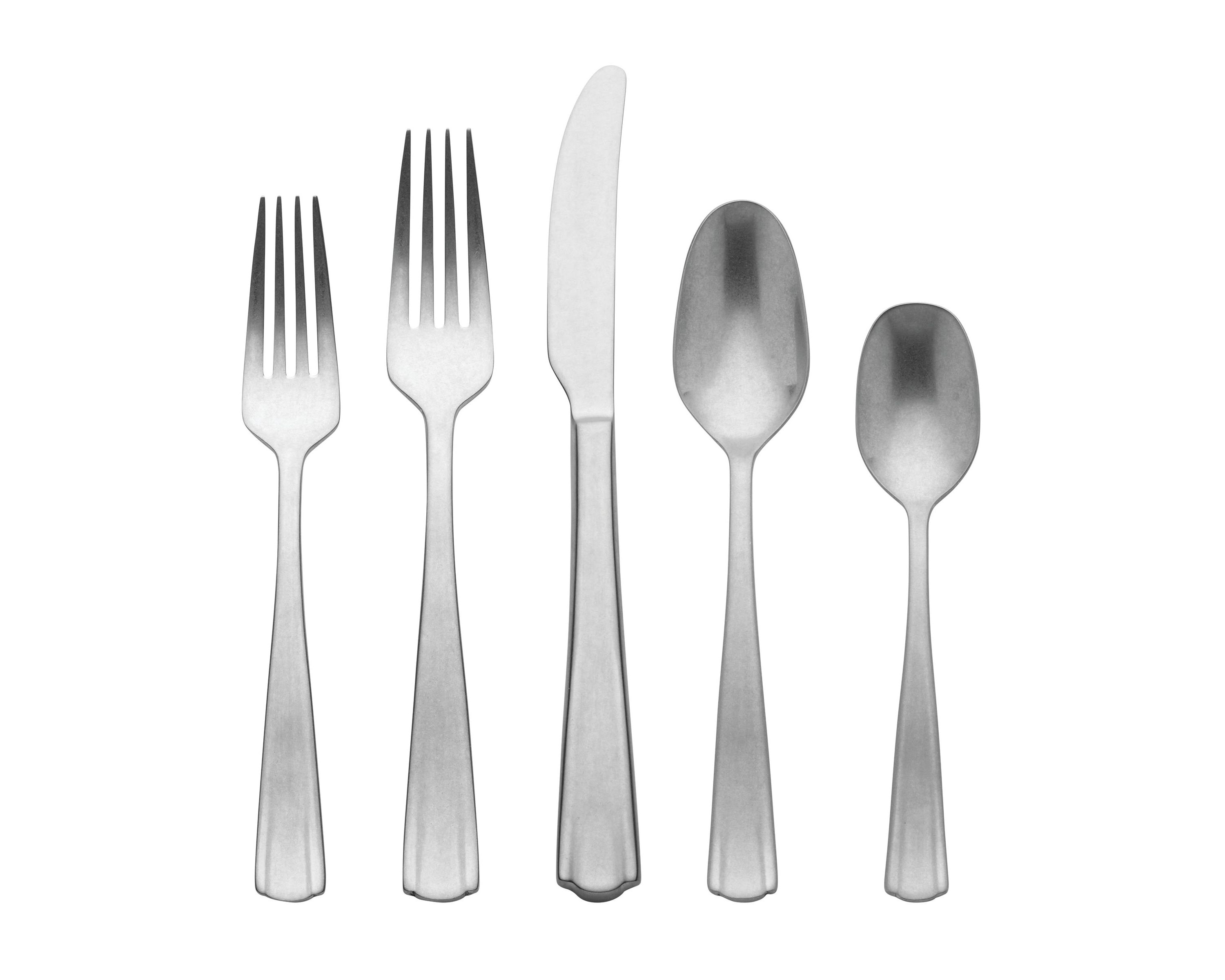French Perle Scallop 65-Piece Flatware Set