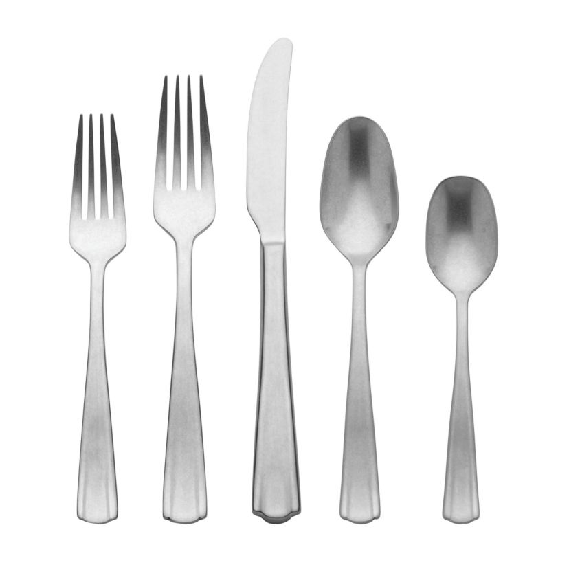 French Perle Scallop 65-Piece Flatware Set