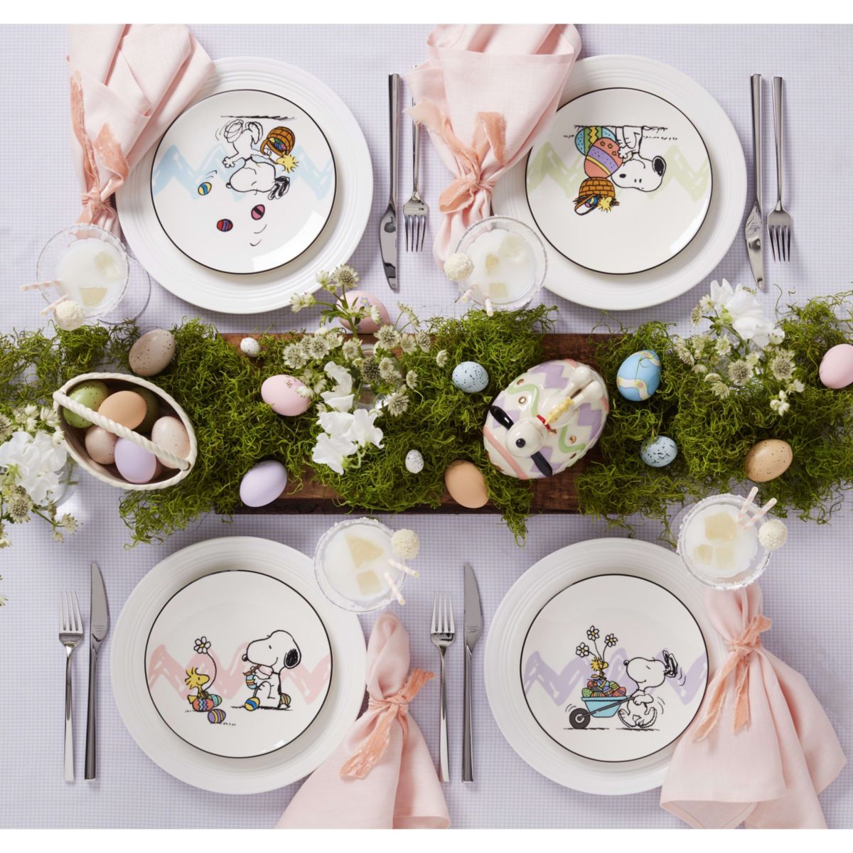 Peanuts 4-Piece Easter Accent Plates Set