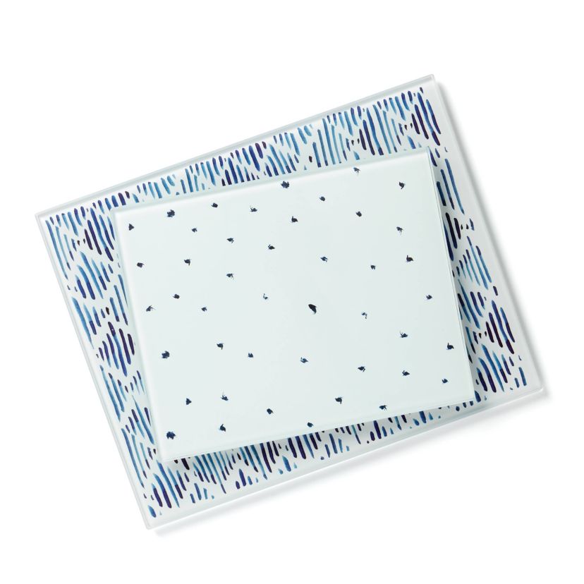 Blue Bay 2-Piece Glass Cutting Board Set