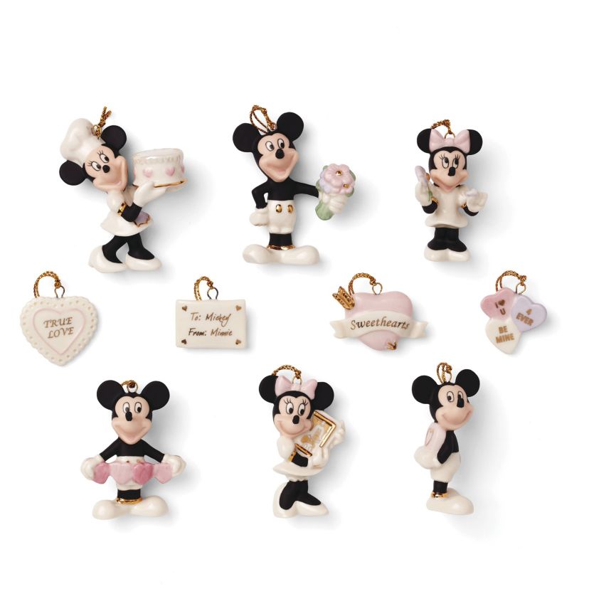 Disney Romantic Moments 10-Piece Mini Ornament Set