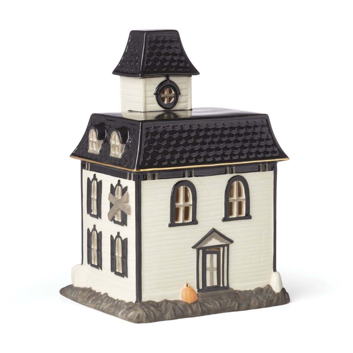Vintage Halloween Light-Up House Figurine