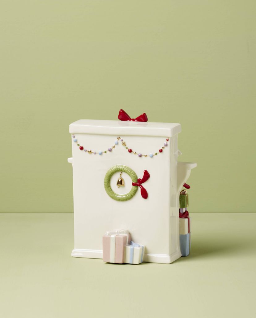 Grinch Stealing Stockings Figurine