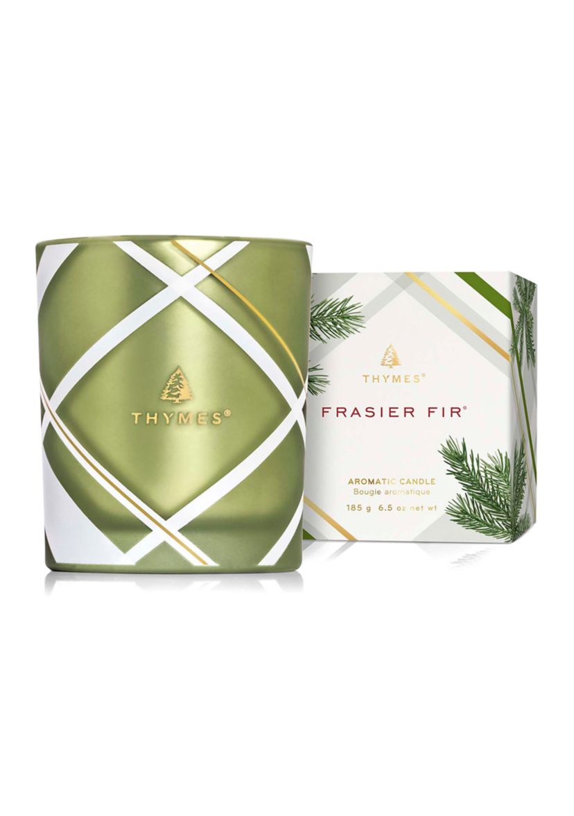 Frasier Fir Frosted Plaid 6.5 oz Poured Candle