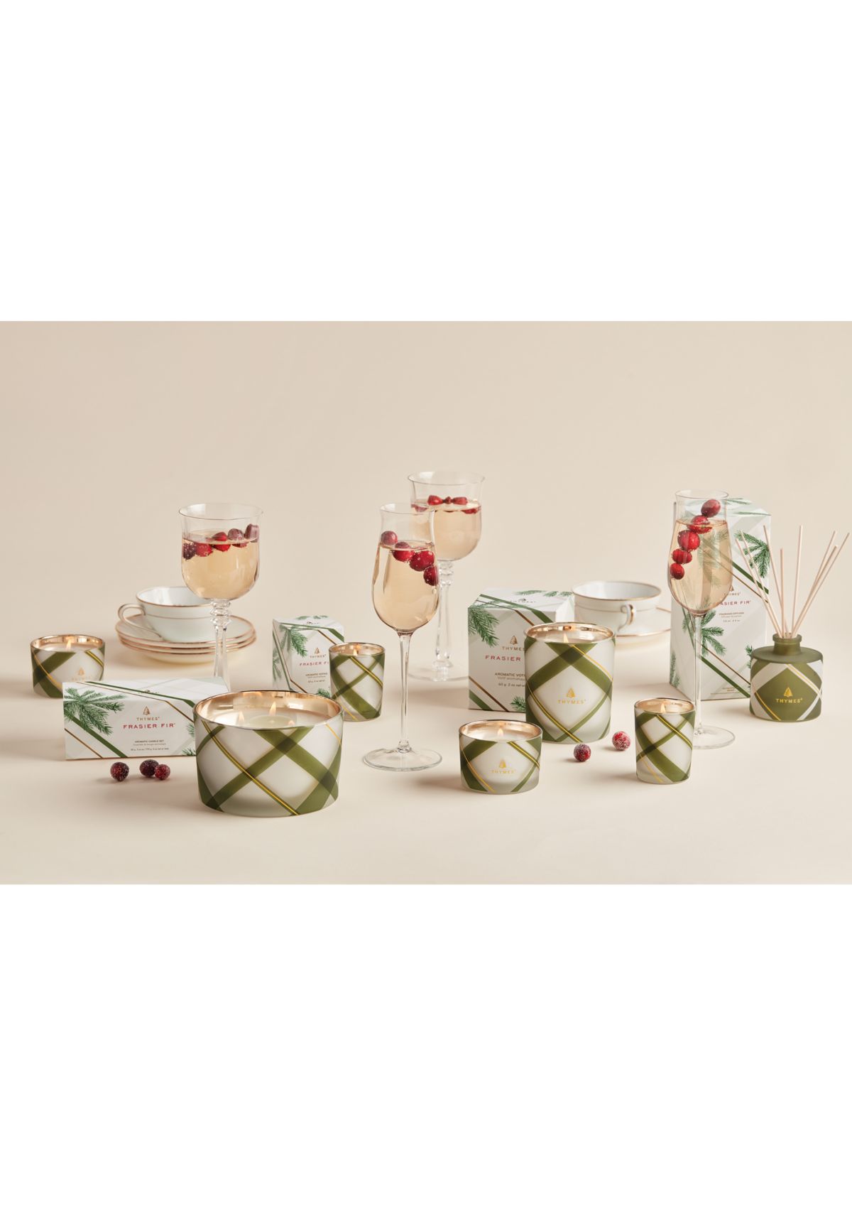 Frasier Fir Frosted Plaid 6.5 oz Poured Candle