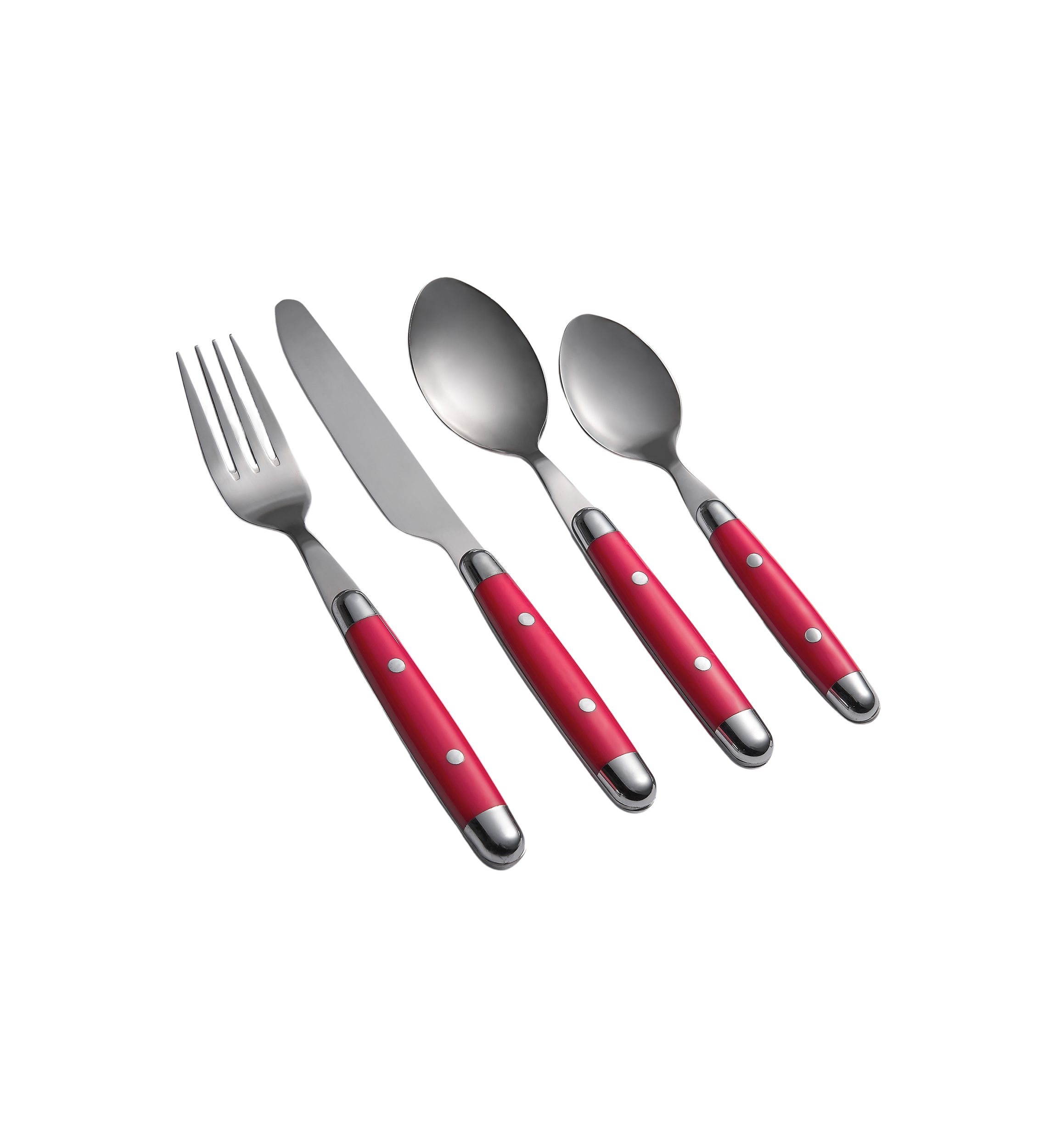 Jubilee Red 16-Piece Flatware Set, Service for 4