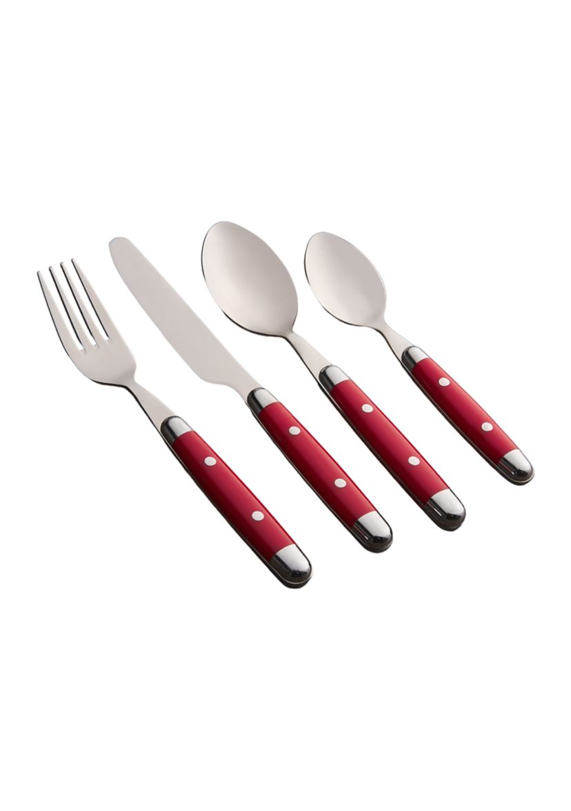 Jubilee Red 16-Piece Flatware Set, Service for 4