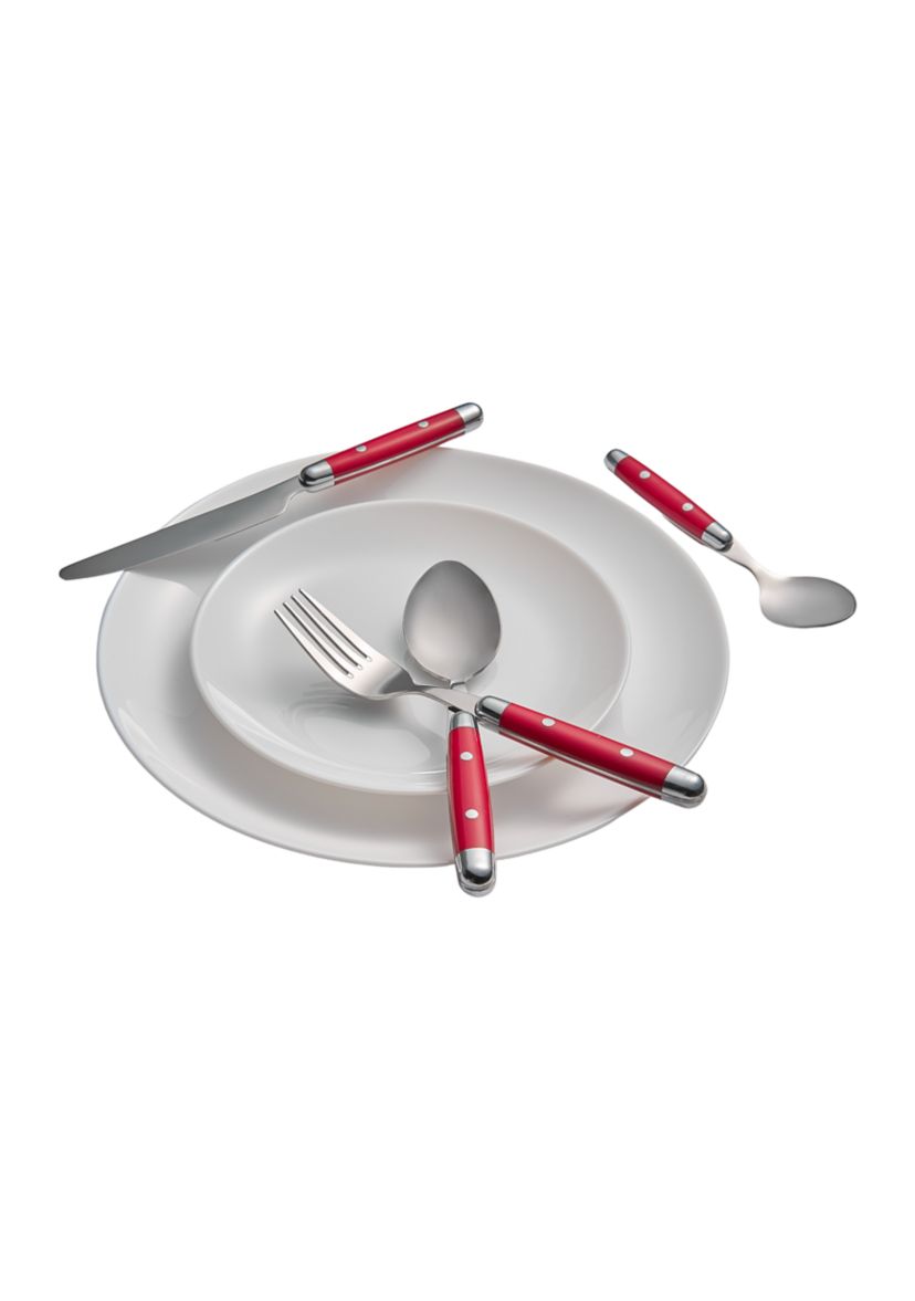 Jubilee Red 16-Piece Flatware Set, Service for 4