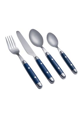 Cambridge Silversmiths Jubilee Blue 16Piece Flatware Set Service for 4