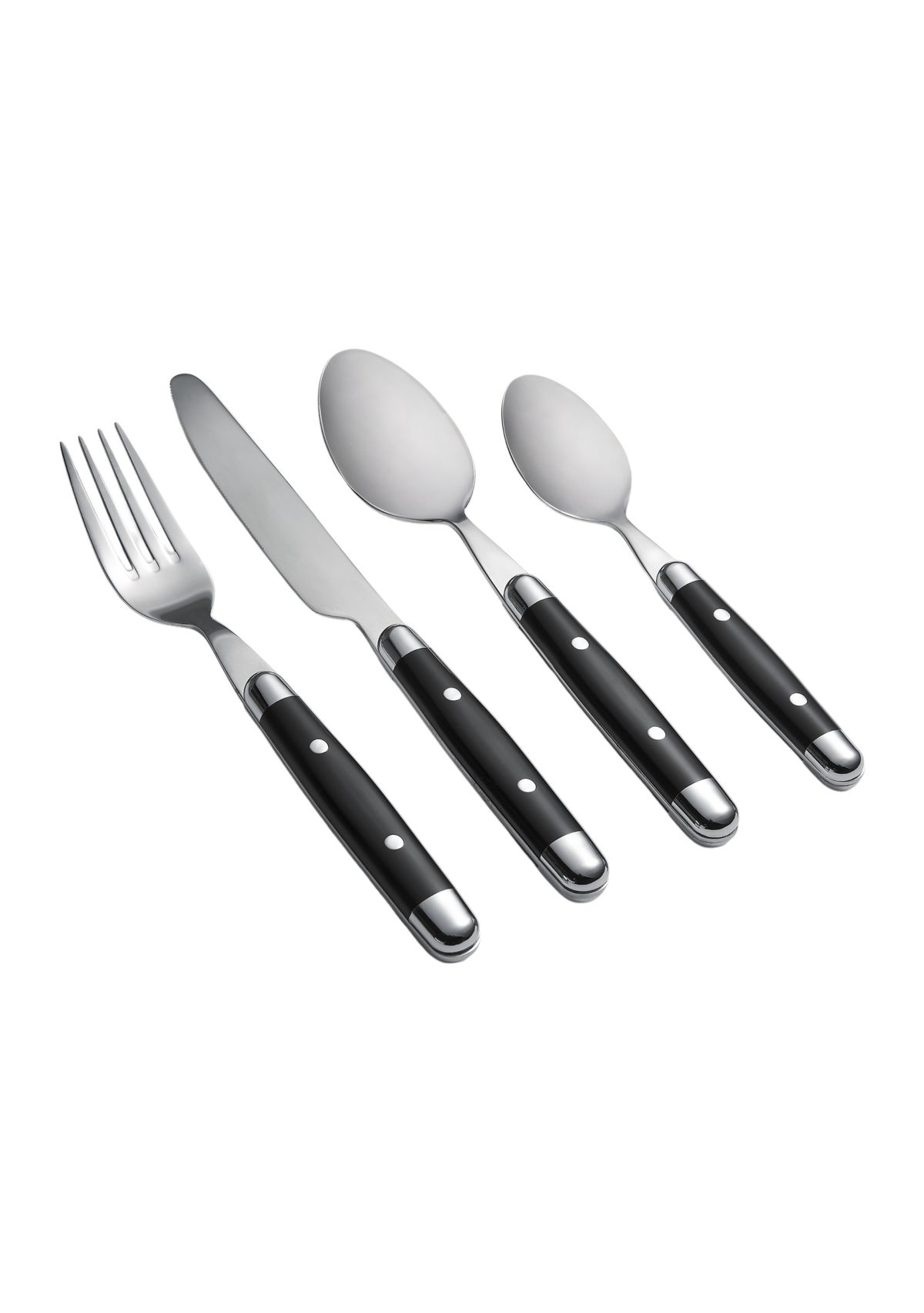 Jubilee Black 16-Piece Flatware Set, Service for 4