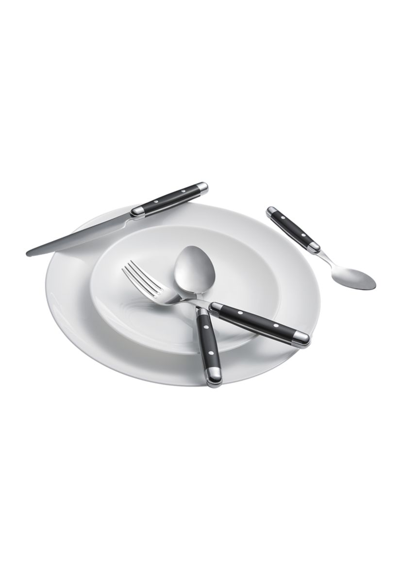 Jubilee Black 16-Piece Flatware Set, Service for 4