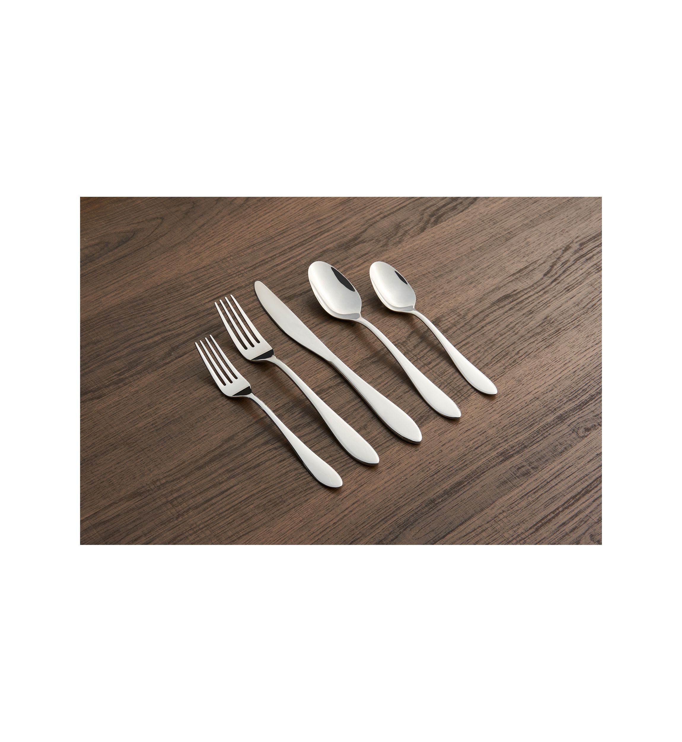 Delia Mirror 20-Piece Flatware Set - Service for 4